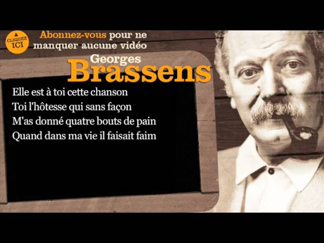 Постер Brassens Georges - Chanson Pour Lauvergnat