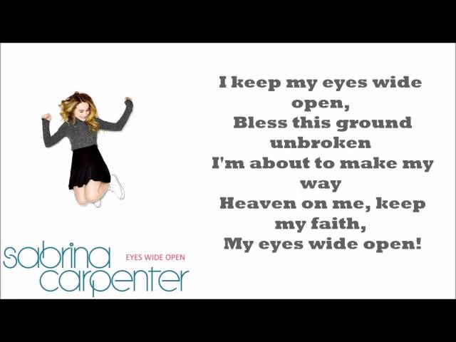Постер Sabrina Carpenter - Eyes Wide Open