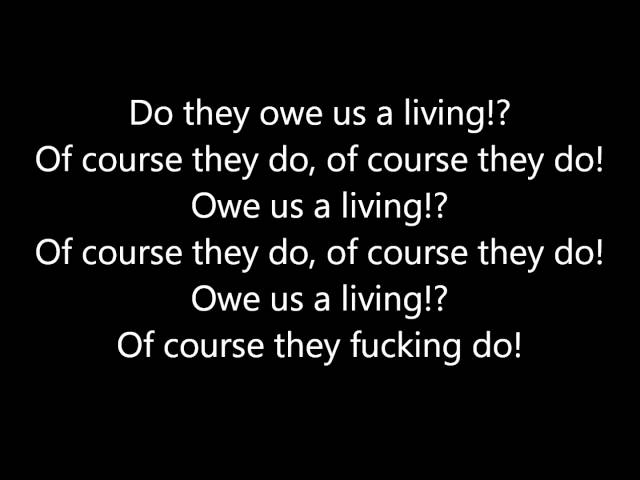 Постер Crass - Do They Owe Us A Living