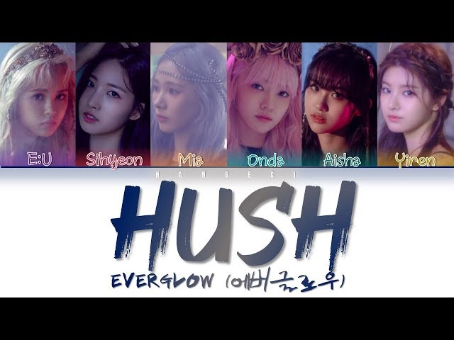 Постер EVERGLOW - Hush