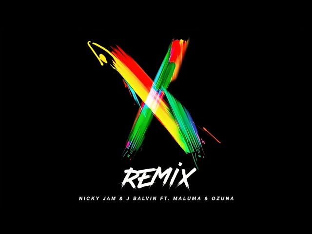 Постер Nicky Jam - X (EQUIS) [Remix]